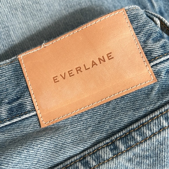 NWT Everlane The 90’s Cheeky Regular Length Vintage Sunbleached Blue Size 26 - Picture 6 of 12